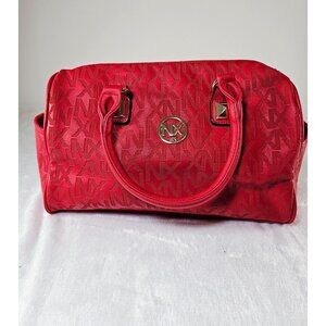 NX Red Top Handle Handbag
